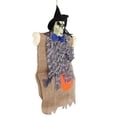 thumbnail image 3 of Skeleton / Zombie Hanging Decoration Figurines Broma Juguete Para Ventana De Pared Y Jardín Gris Yotijar Fantasma colgante de Halloween, 3 of 9