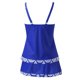 thumbnail image 4 of Gibobby Conjunto de Bikini para Mujer Trajes de baño tankini con falda Trajes de baño de 2 piezas Trajes de baño de bloque de color para mujeres(Azul,G), 4 of 5