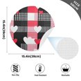 thumbnail image 4 of Ryvnso Heart on Checkered Grid Pattern Round Plate Mats Dining Table Placemat 1 Piece for Holiday Decoration, 4 of 7