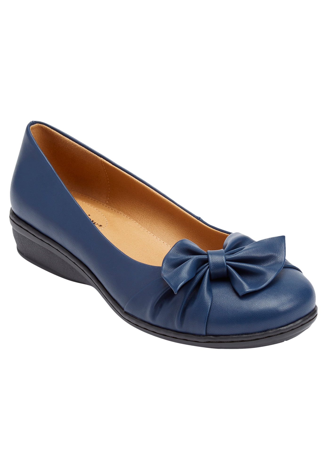 Comfortview Women's Wide Width The Pamela Slip-On Flat Loafer Shoes ...