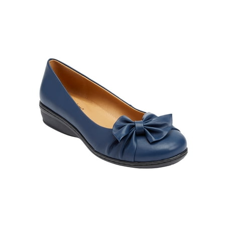 

Comfortview Women s Wide Width The Pamela Slip-On Flat Loafer Shoes
