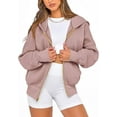 thumbnail image 4 of FreshPretty Womens Zip Up Hoodies Long Sleeve Fashion Sweatshirt Fleece Y2K Hooded Jacket 2025 Trendy Fall Spring Clothes, 4 of 6