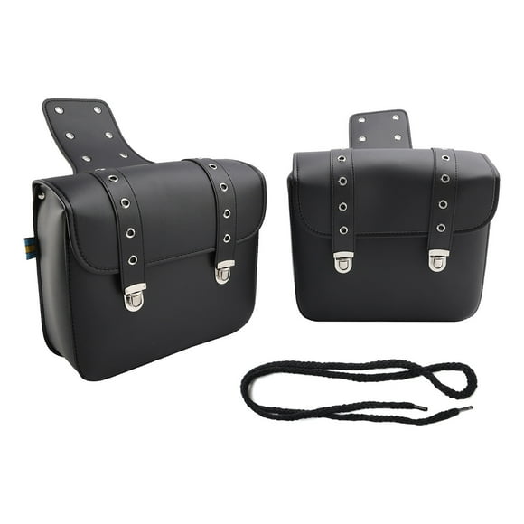 Black 20 Litre Motorcycle Saddlebag