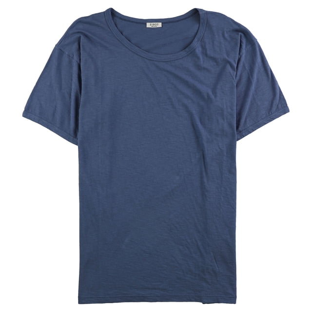 Eidos Napoli - Camiseta básica con cuello redondo para hombre, azul, grande