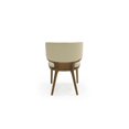 thumbnail image 5 of Modrest Stanley 17.5" Contemporary Wood & Leather Dining Chair in Walnut/Beige, 5 of 6
