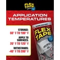 thumbnail image 3 of Cinta impermeable Flex Tape MAX original, gruesa, 8 pulgadas x 25 pies, 3 of 4