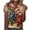 Multicolor(Style 77), variant on Summer Women'S Independence Day Print Crew Neck Short Sleeve Raglan Pleated Loose Tops