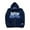 Dark blue, variant on Crewneck Sweatshirts Women Women's Men's Jacket Zip up Hoodies Goth Letter Graphics Oversized Sweatshirt Vintage Hooded Jacket Sweat Jacket with Hood 90S E Girl Top - Hontri