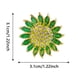 thumbnail image 3 of Qarigey Broches para mujer, elegante broche de girasol con diamantes de imitación, broche estético, joyería, disfraz, estilo Heronsbill, regalos para Accesorios de disfraces amarillo+blanco, 3 of 6