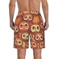 thumbnail image 3 of KLL Brown Owl Men's Casual Summer Beach Shorts Hawaiian Shorts with Pockets-Large, 3 of 5