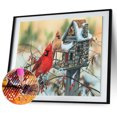 thumbnail image 2 of Cuadros Decorativos Diamond Painting 5D DIY Red Birds Full Round Drill Rhinestone Kit (V1253) Likrtyny embutido en tela, 2 of 6