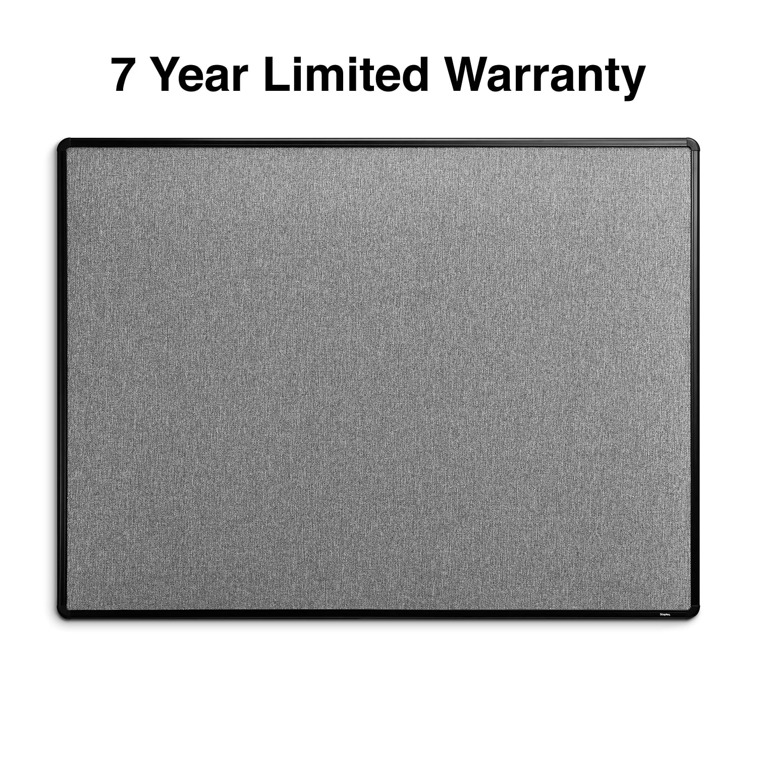 Staples Fabric Bulletin Board Black Frame 4' x 3' (ST61264) ST61264-CC
