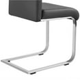 thumbnail image 3 of Yaheetech 2pcs Modern Faux Leather Dining Chairs with Metal Legs for Kitchen, Gray, 3 of 13