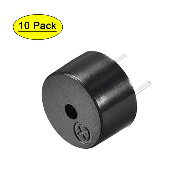 Uxcell Zumbador Electrónico Pasivo de 80dB 3V Alarma de Tono Beep Electromagnético Paquete de 10