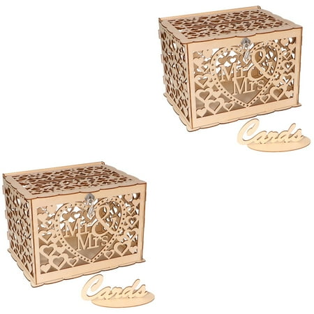 FRCOLOR Set of 2 Engagement Wedding Gift Box Decoration Large Size