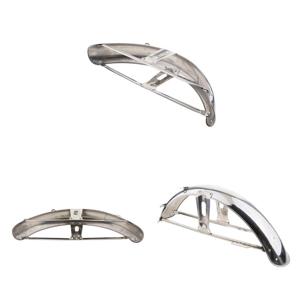 Guardabarros delantero plateado de 3 piezas, arena, metal, guardabarros de material acero, adecuado para CG125 Zulema Guardabarros delantero de motocicleta