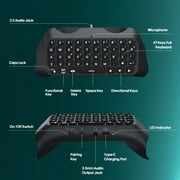TiMOVO Wireless Keyboard Compatible with PS5 Controller, Bluetooth Green Backlight Mini Game Keypad Built-in Speaker, Playstation 5 Accessories, Black