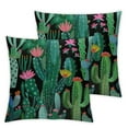 thumbnail image 2 of Acheng Decorative Cacti Green Pillow Cover, Cactus Decor Flower Throw Pillow Covers Cushion Case for Living Room Couch Sofa Patio Outdoor Home Decor,2 Pcs White, 2 of 6