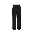 thumbnail image 4 of LilyLLL Womens Cotton Linen Casual Workwear Trousers Straight Leg Pockets Pants, 4 of 4