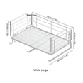 thumbnail image 2 of MesaSe Bathroom Kitchen Bedroom Hanging Storage Shelf Under Cabinet Organizer Removable Hook Style Seasoning Storage Rack, 2 of 14