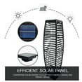 thumbnail image 7 of Strickland Home 31" Solar Powered Wicker Floor Lamp LED Outdoor Floor Lamp, 7 of 7