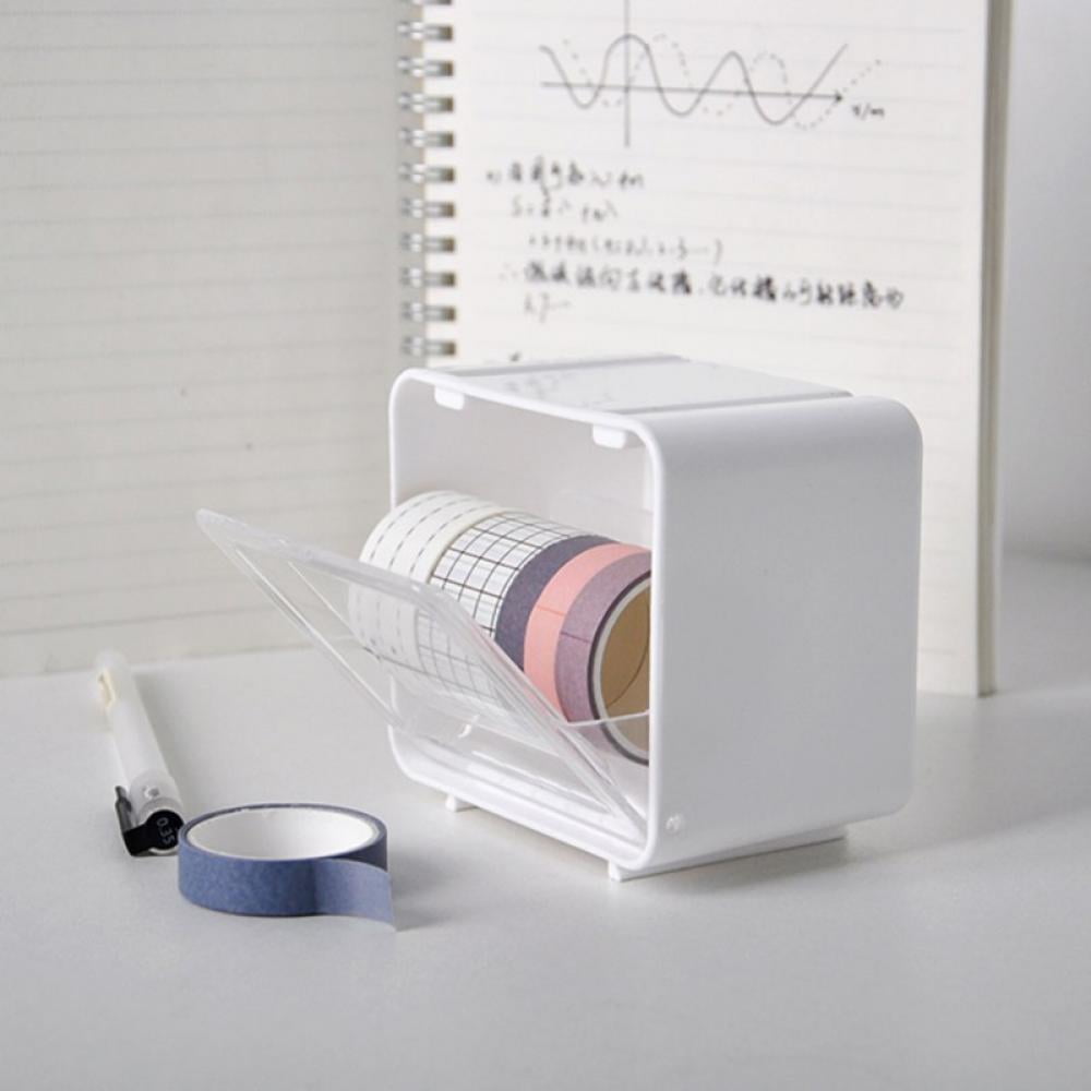 Washi Tape Box Organizer Storage with Handle Dispenser Masking Tape