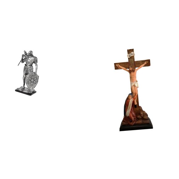 Escultura Abstracta De Caballero Y Santo Jesús De Resina Nórdica, Adorno Para Escritorio, Armario, Oficina, Mesa, Centro De Mesa, Entrada, Dormitorio, Mesa.
