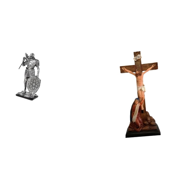 Escultura Abstracta De Caballero Y Santo Jesús De Resina Nórdica, Adorno Para Escritorio, Armario, Oficina, Mesa, Centro De Mesa, Entrada, Dormitorio, Mesa.