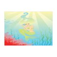 thumbnail image 1 of Ambesonne Mermaid Jigsaw Puzzle, Unusual Mermaid Shell, Heirloom-Quality Fun Activity for Family Durable Cardboard, 1000 pcs, Coral Blue, 1 of 5