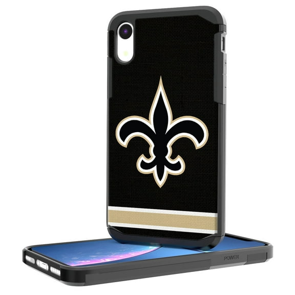 New Orleans Saints iPhone Rugged Stripe Design Case