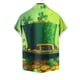 thumbnail image 4 of Blusa y camisa de manga corta con cuello vuelto para hombre, blusa informal de moda con cuello vuelto, blusa estampada de manga corta con botones, blusa de poliéster para hombre, 4 of 4