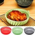 Silicone Air Fryer Mat Baking Pan The Fryer Mat Is Lined With A Non
