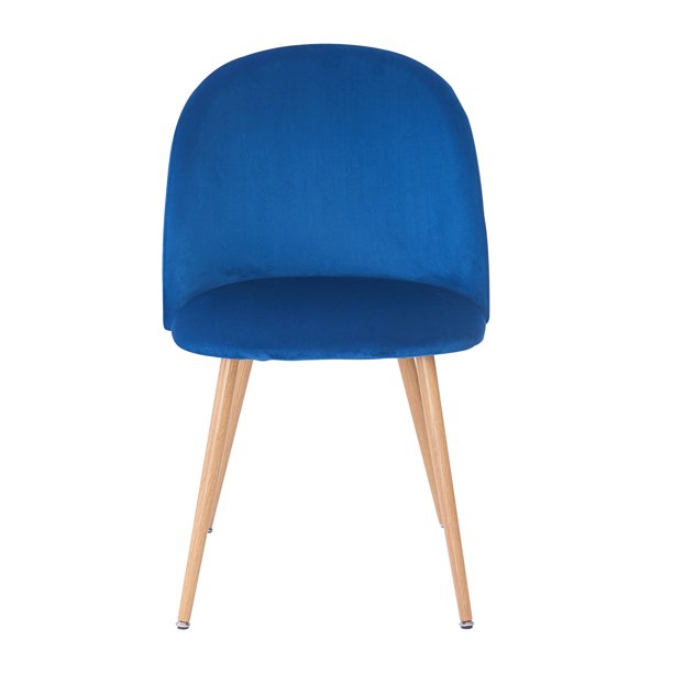 SUGIFT Velvet Dining Chairs, Modern Accent Chair, Blue