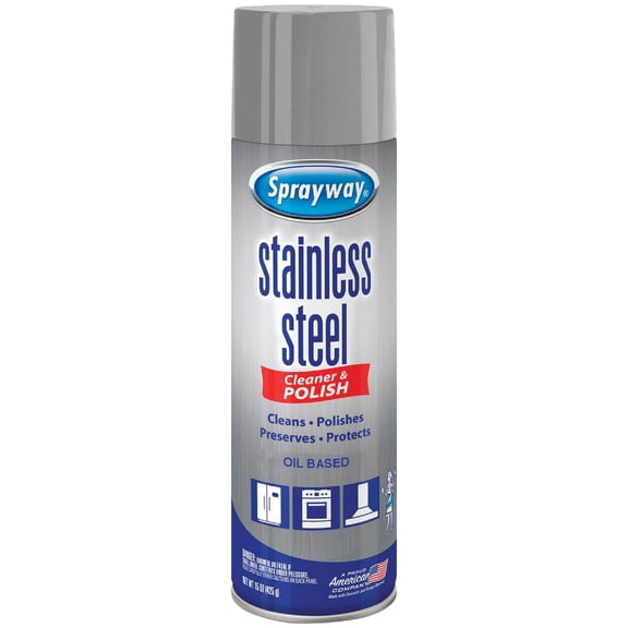 12-pack Sprayway Stainless Steel Polish and Cleaner - Spray, Unscented - 12 Pack, 15 oz Each — Household & Commercial Use, Effective Formula