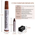thumbnail image 3 of Kit de reparación de muebles DEWEL Touch Up Wood Scratch, juego de 17, 3 of 9