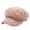 Pink, variant on Women Shearling Newsboy Cap with Curved Brim Warm Flap Winter Cabbie Hat for Outdoor Daily Cold Weather Wear