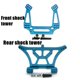 thumbnail image 4 of Amortiguador trasero de torre de choque delantero de metal para Traxxas Slash Silver, 4 of 5