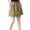 Khaki, variant on Womens Shorts Fashion Women Solid Color Casual Loose Beach Shorts Wide-Leg