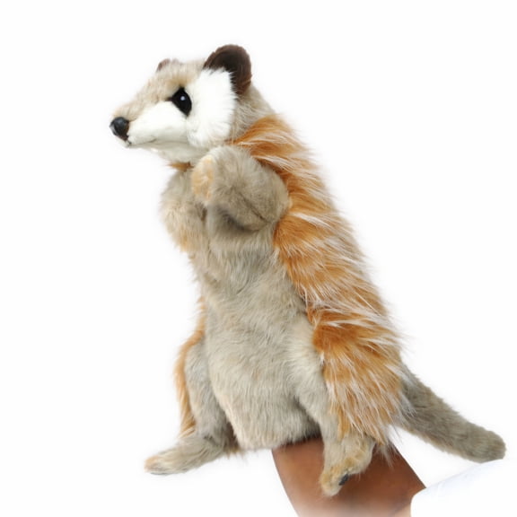 Handcrafted Cuddlers Set of 3 Handcrafted Meerkat Hand Puppet Stuffed Animals 10.75"