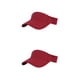 thumbnail image 2 of Qarigey Sombrero de sol ajustable para mujer - Gorra deportiva de poliéster informal absorbente de sudor de tela transpirable Park Red Rojo 2Conjunto, 2 of 6