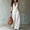 White, variant on Women's Bohemian Solid Color Crinkle Halter Jumpsuit – Backless Deep V Tie Waist Flowy Romper Beach & Daily Life Outfit White,XL
