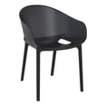 thumbnail image 3 of Compamia Sky Pro 11-Piece Polypropylene Resin Dining Set in White/Black, 3 of 5