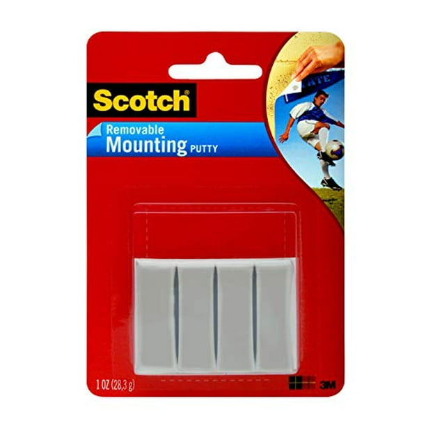 Scotch Adhesive Removable Mounting Putty, 1Ounce