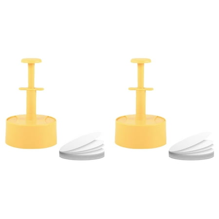 

Lightweight And Convenient Round Hamburger Patties Household Kitchen Manual Non Stick Meat 2PCS Dry Age Bags for Meat Vacuum Seal Utensils Bag Sealer Plating Rings Melon Bread Kitchen Vacuum Sealer