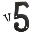 thumbnail image 2 of Wrought Iron Decorations Creative DIY House Number Casts Iron Metal Numbers, 2 of 2