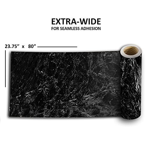 Black Marble Adhesive Film High Gloss Economical alternative to