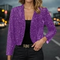 thumbnail image 4 of Bolero Cardigan Jacket for Women Long Sleeve Glitter Sparkling Mesh Lightweight Open Front Jackets Outerwear, 4 of 8