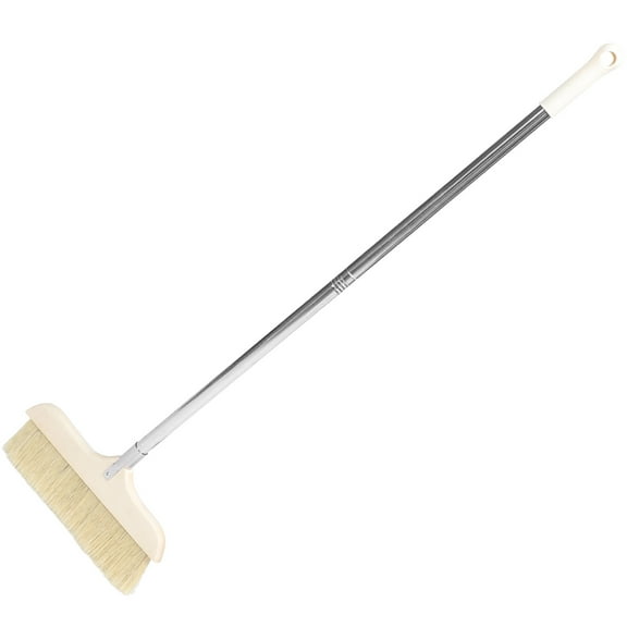 PAMINGONO Extendable Broom Floor Cleaning Tool for Adults Wood 1Set 35.4*11*0.8in