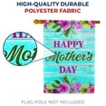thumbnail image 4 of America Forever Happy Mother's Day Floral House Flag 28 x 40 inches Flowers Green Leaves Double Sided Holiday Seasonal Yard Outdoor Decorative My Mother is My Best Friend Flag, 4 of 5