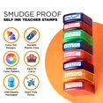 thumbnail image 2 of Sellos para profesores Tickselect, 8 unidades, autoentintados, con estampado motivacional, 2 of 7